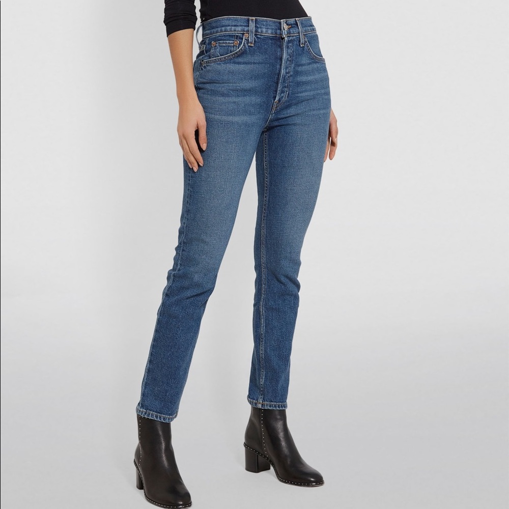 Re/Done High Rise Ankle Crop Sz 27